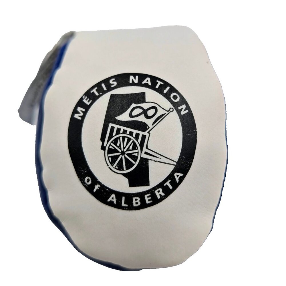 Metis Nation Of Alberta Hacky Sack Toy Ball White Blue Canada Read